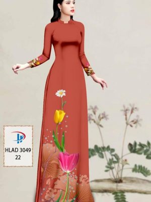 Vải Áo Dài Hoa Tulip AD HLAD3049 26